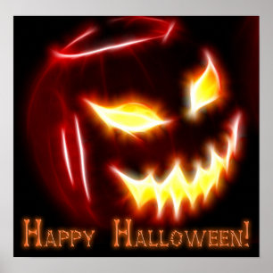 Affiches Happy Halloween 1 avec texte