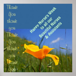 Affiches Happy Nurse's Week art imprime Nurses Assistants