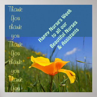 Affiches Happy Nurse's Week art imprime Nurses Assistants