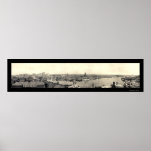 Affiches Harbor of Baltimore MD Photo 1905