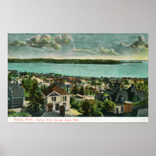 Affiches Harborview de colline de la Reine Anne