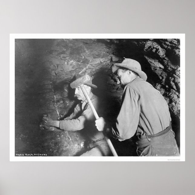 Affiches Hard Rock Miners Alaska 1916 (Devant)