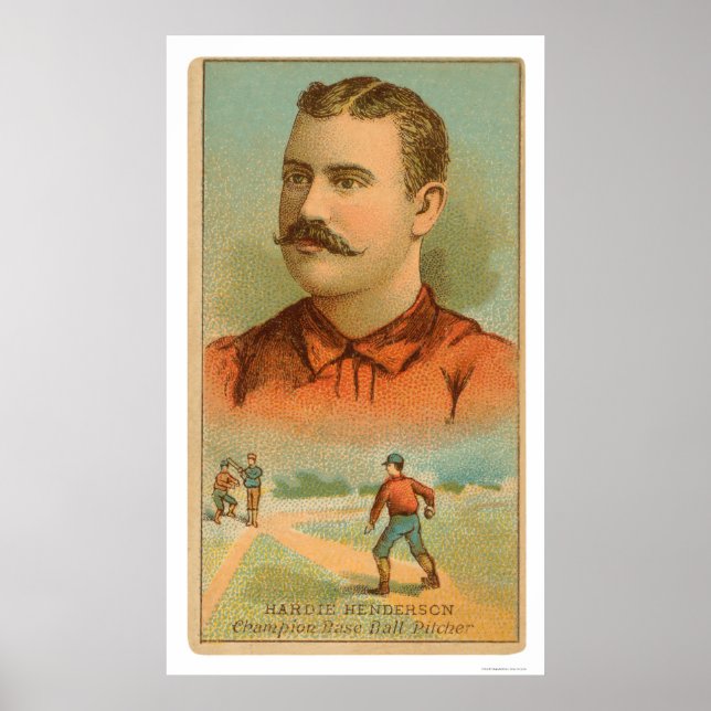 Affiches Hardie Henderson Baseball 1888 (Devant)