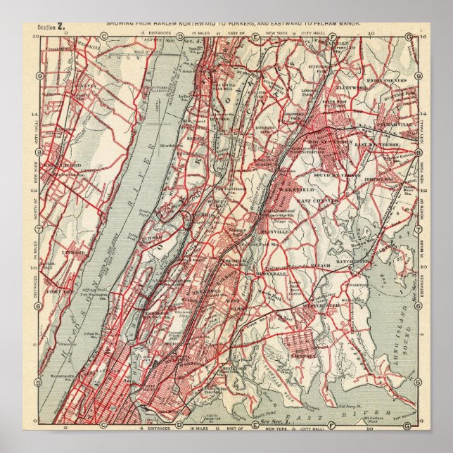 Affiches Harlem, Yonkers, Pelham Manor, New York (Devant)