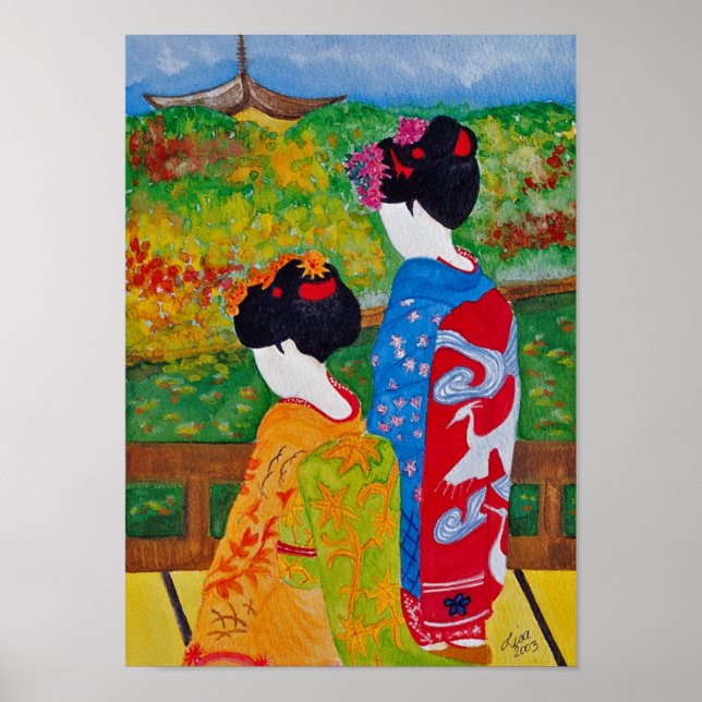 Affiches Harmony Geisha Print (Devant)