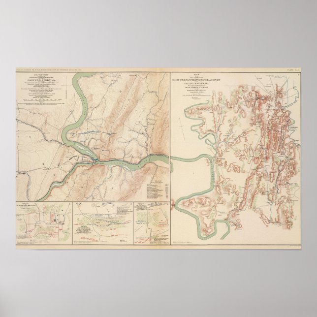 Affiches Harper's Ferry, Hagerstown, Funkstown (Devant)