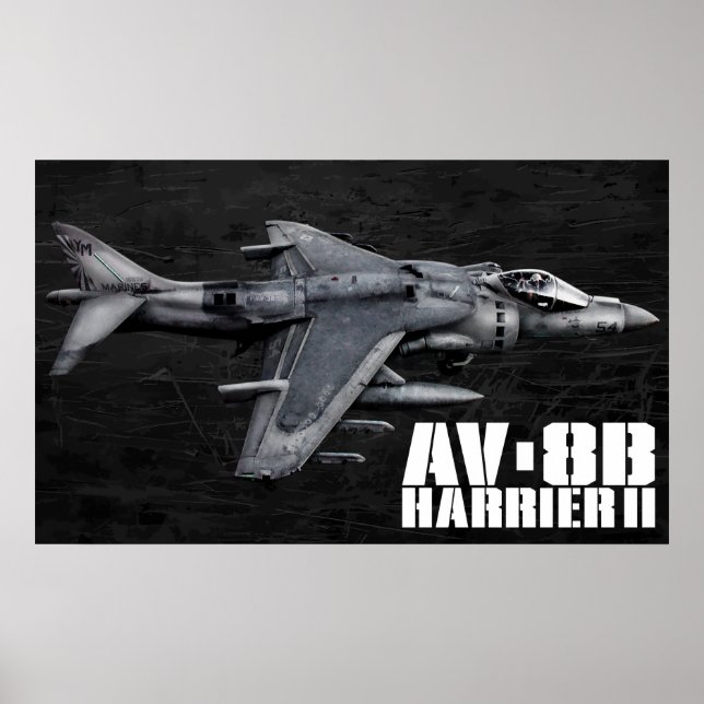 Affiches Harrier II AV-8B (Devant)