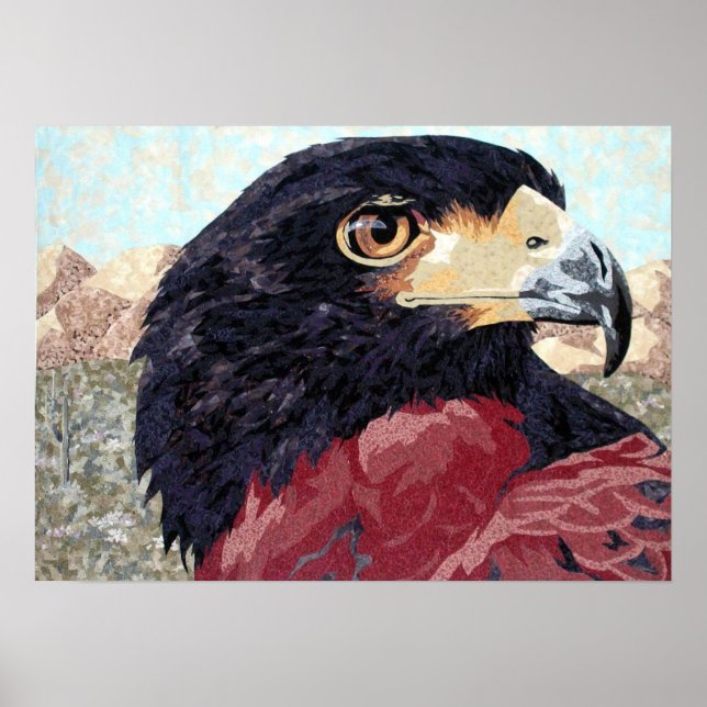 Affiches Harris Hawk-textile (Devant)