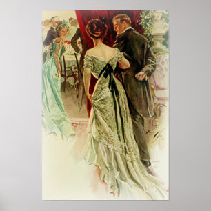 Affiches Harrison Fisher Girl When Man Marries To The Ball