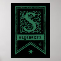 Harry Potter | Bannière Monogramme Slytherin
