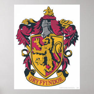 Affiches Harry Potter   Blason de Gryffondor Or et Rouge