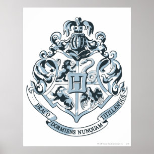 Affiches Harry Potter   Cimier de Poudlard - Bleu