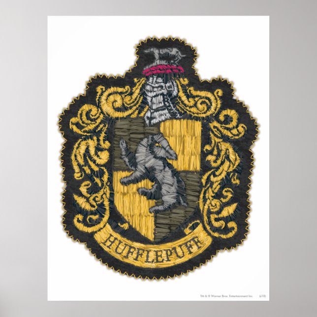 Affiches Harry Potter | Patch de crête de Hufflepuff (Devant)