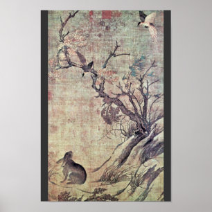 Affiches Hase et geais, l'anglais, "double bonheur "