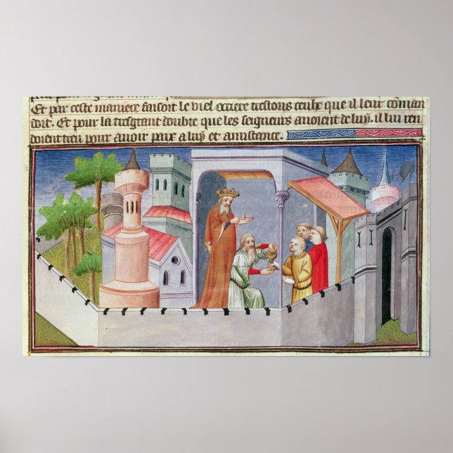 Affiches Hassan i Sabbah dirigeant les initiations (Devant)