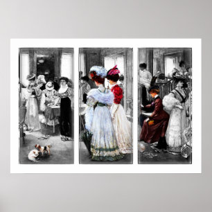 Affiches Haute Mode Victorienne vintage