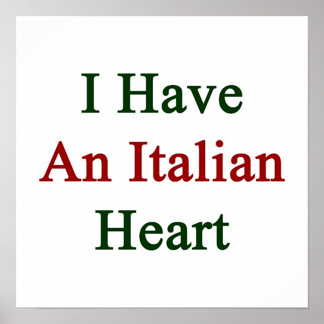 Affiches Have An Italian Heart (Devant)