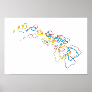 Affiches hawaii pride blur