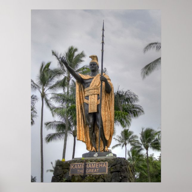 AFFICHES HAWAIIAN KING KAMEHAMEHA (Devant)