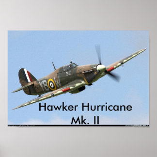 Affiches Hawker Hurricane, Hawker Hurricane Mk. II