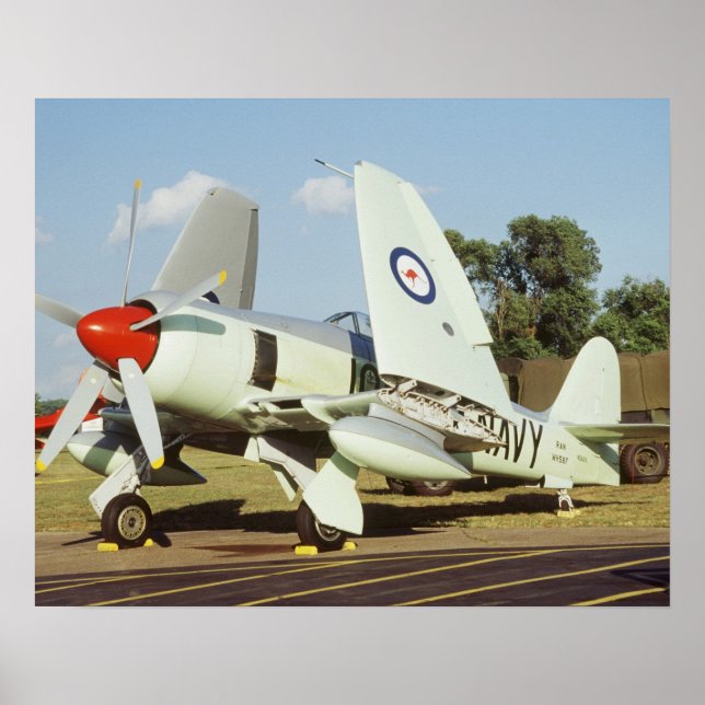 Affiches Hawker Sea Fury à CAF, Minnesota Wing, à la (Devant)