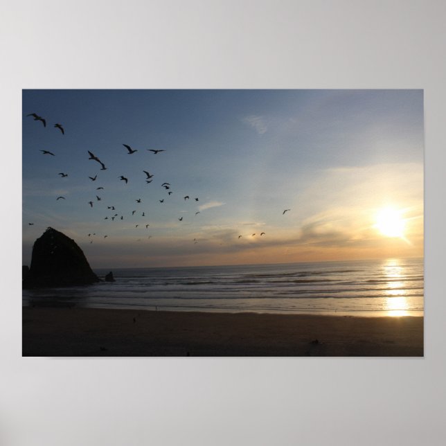 Affiches Haystack Rock, Cannon Beach Oregon (Devant)