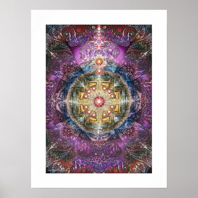 Affiches Heart Mandala (Devant)