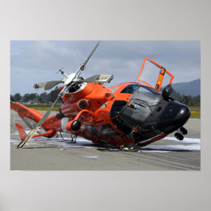 Affiches Hélicoptère du dauphin MH-65 écrasé chez Arcat