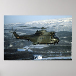 Affiches hélicoptère Puma