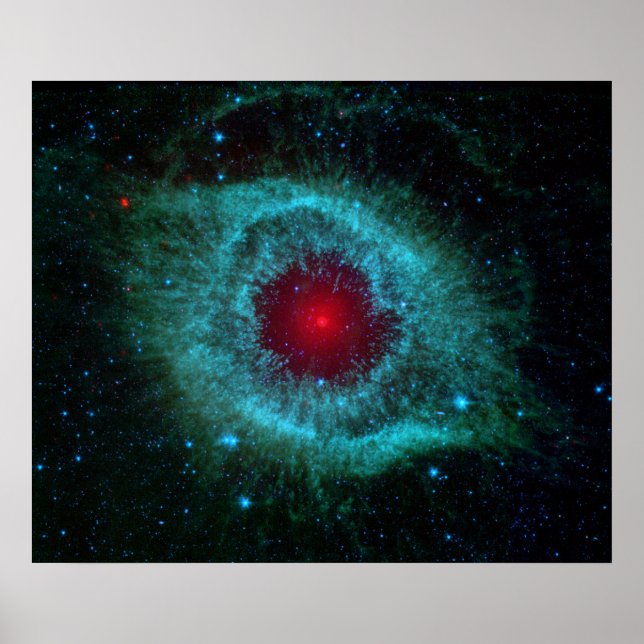 Affiches Helix Nebula de Spitzer. (Devant)