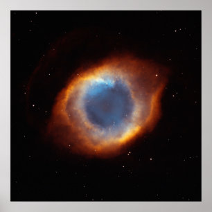 Affiches Helix Nebula "OEil de Dieu" Télescope Hubble