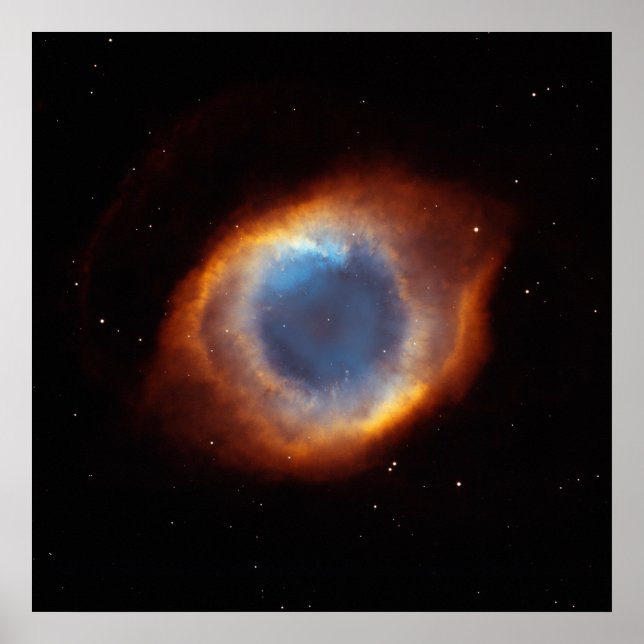 Affiches Helix Nebula "OEil de Dieu" Télescope Hubble (Devant)