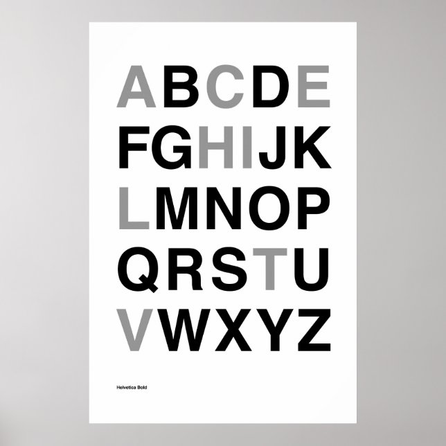 Affiches Helvetica Bold (Devant)