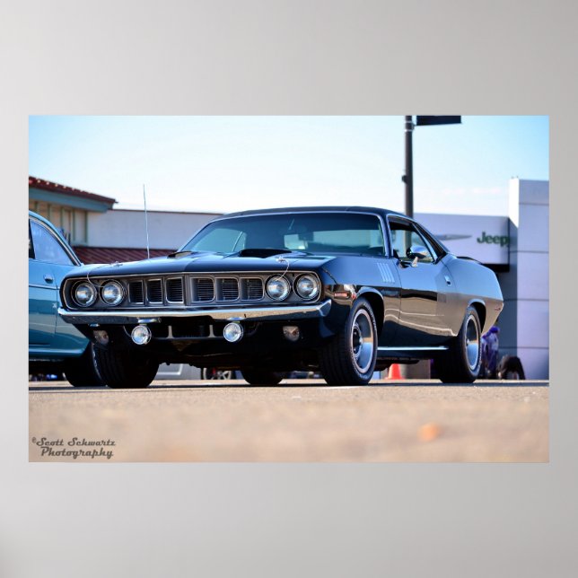 Affiches Hemi Cuda Plymouth 1971 (Devant)