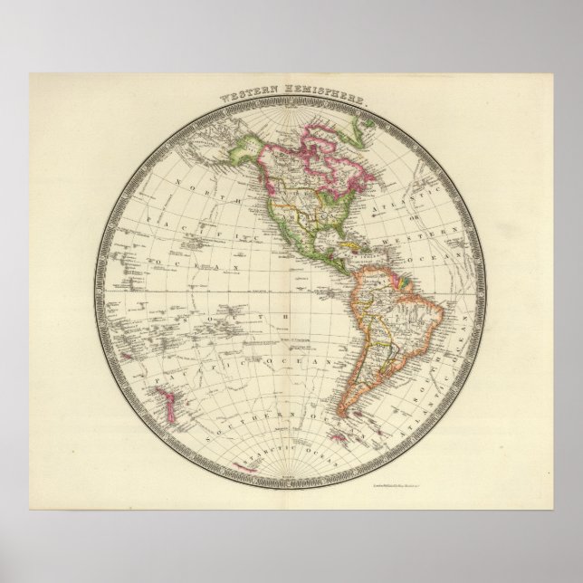 Affiches Hémisphère occidental 10 (Devant)