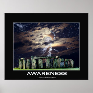 Affiches HENGE DE PIERRE Sensibilisation Motivation Art Pos