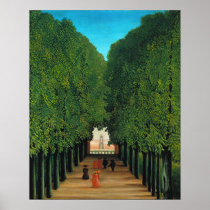 Affiches Henri Rousseau, avenue en parc au nuage de saint