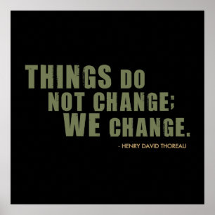 Affiches Henry David Thoreau Quote