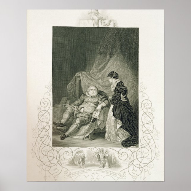Affiches Henry VIII et Catherine Parr, dans la pièce Henry  (Devant)