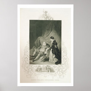 Affiches Henry VIII et Catherine Parr, dans le jeu Henry V