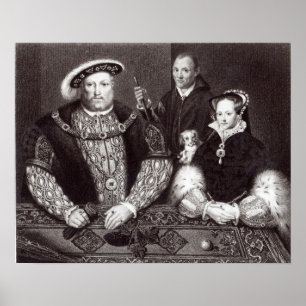 Affiches Henry VIII, sa fille Queen Mary