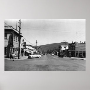 Affiches Heppner, photographie de vue de rue principale de