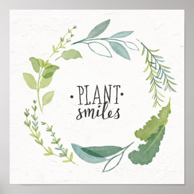 Affiches Herbes fines II | Sourires Plantes (Devant)