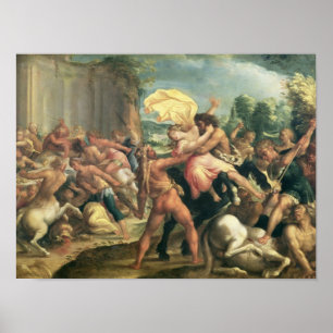 Affiches Hercule, Deianeira et le centaure Eurytion