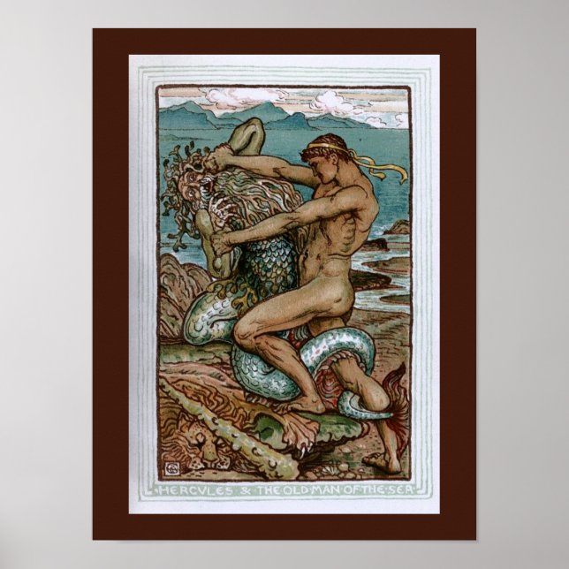 Affiches Hercules et le vieil homme de la mer (Devant)