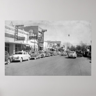 Affiches Hermiston, photographie de vue de rue principale