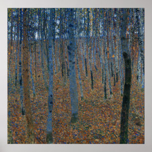 Affiches Hêtraie de ~ d'affiche de Gustav Klimt