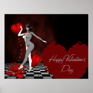 Affiches Heureuse Sainte-Valentin - Imaginaire Jester Impri