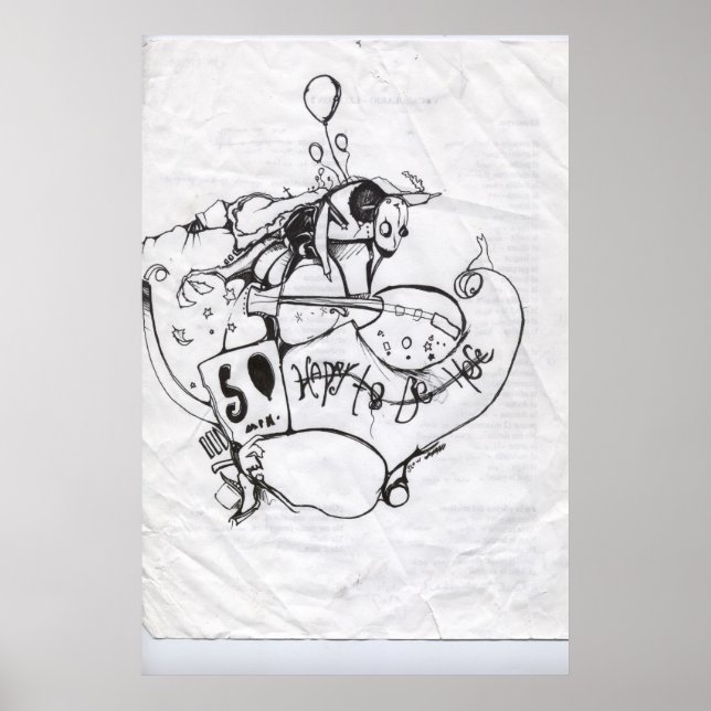 Affiches heureux d'être ici (Devant)