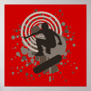 Affiches hi-fi skateboard : bulles :